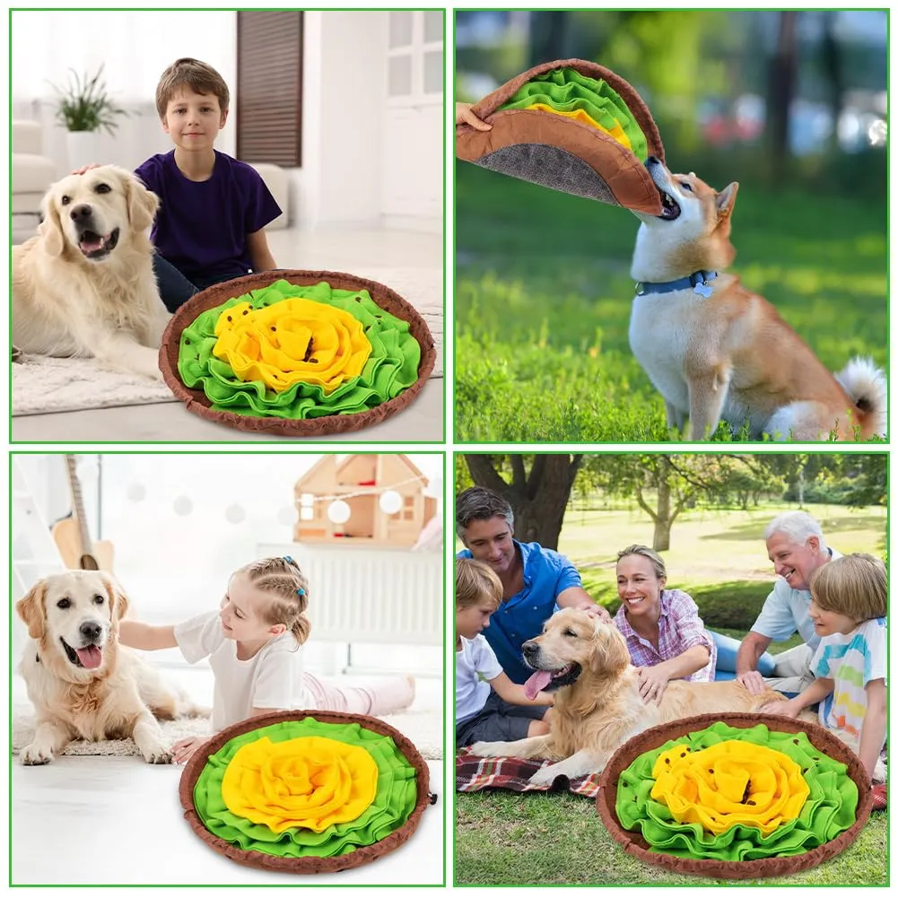 AYESY Tappeto Olfattivo per Cane, 48 cm, Antiscivolo con Coulisse per Allenamento Olfattivo e Slow Food - immagine 7
