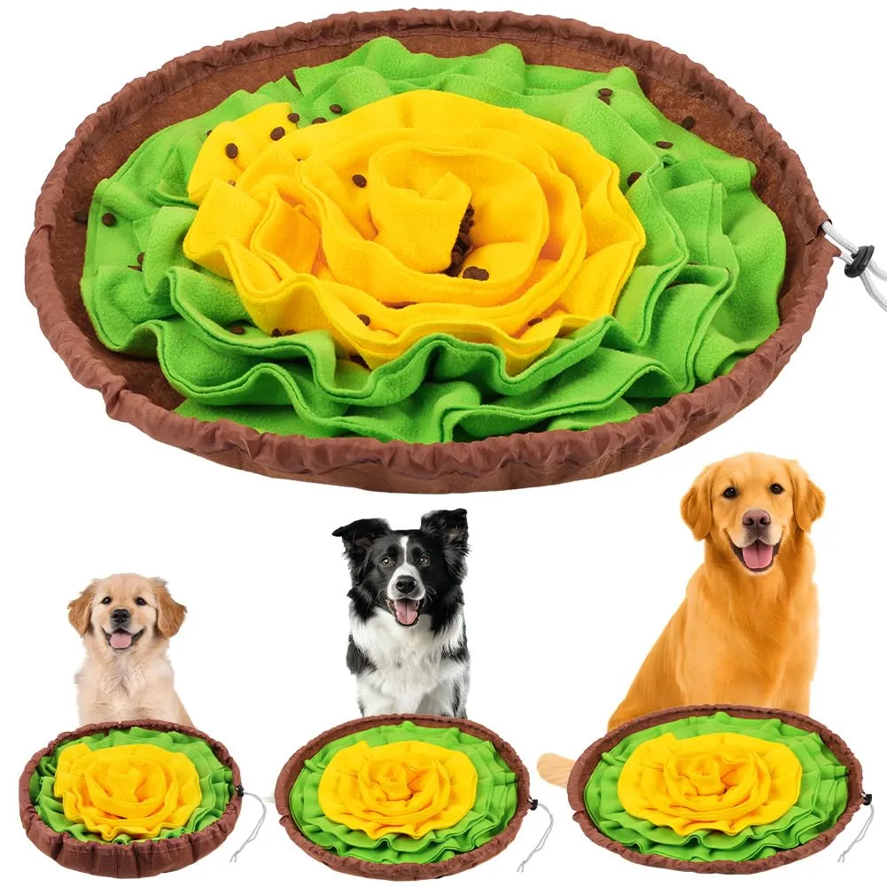 AYESY Tappeto Olfattivo per Cane, 48 cm, Antiscivolo con Coulisse per Allenamento Olfattivo e Slow Food - immagine 8