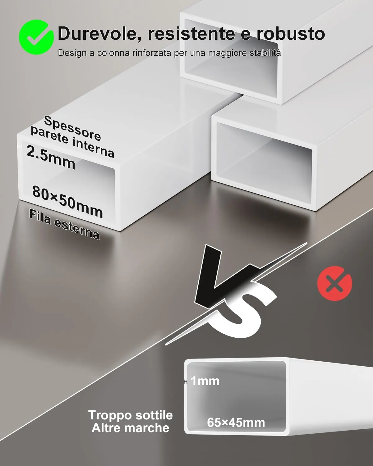 Homall Scrivania Regolabile in Altezza 140x70 cm con Porta USB, Bianco - immagine 6