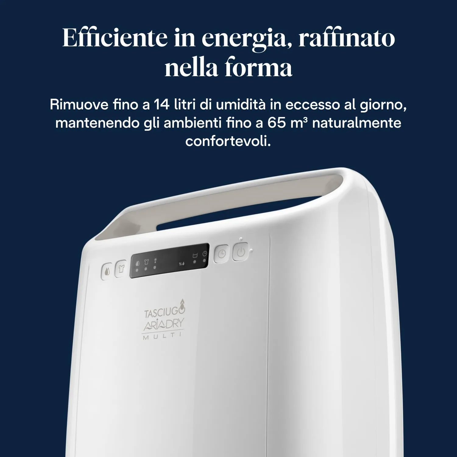 De'Longhi Tasciugo AriaDry Multi Deumidificatore Portatile 14L/Giorno Bianco (DEXD214RF) - immagine 3