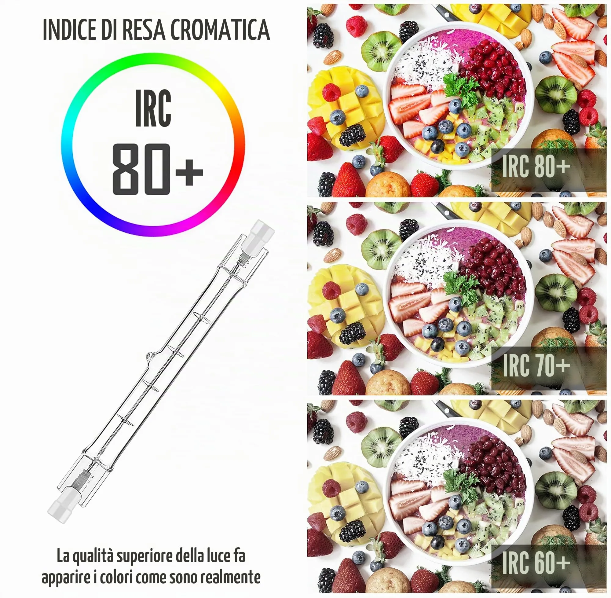 CLAR Lampadina Alogena R7S 118 mm 240W (Pack 10) - immagine 6
