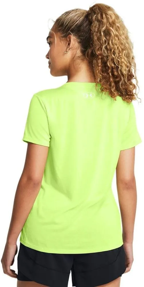 Under Armour Maglietta a Maniche Corte Tech Twist da Donna, Morph Verde/Bianco, S - immagine 4