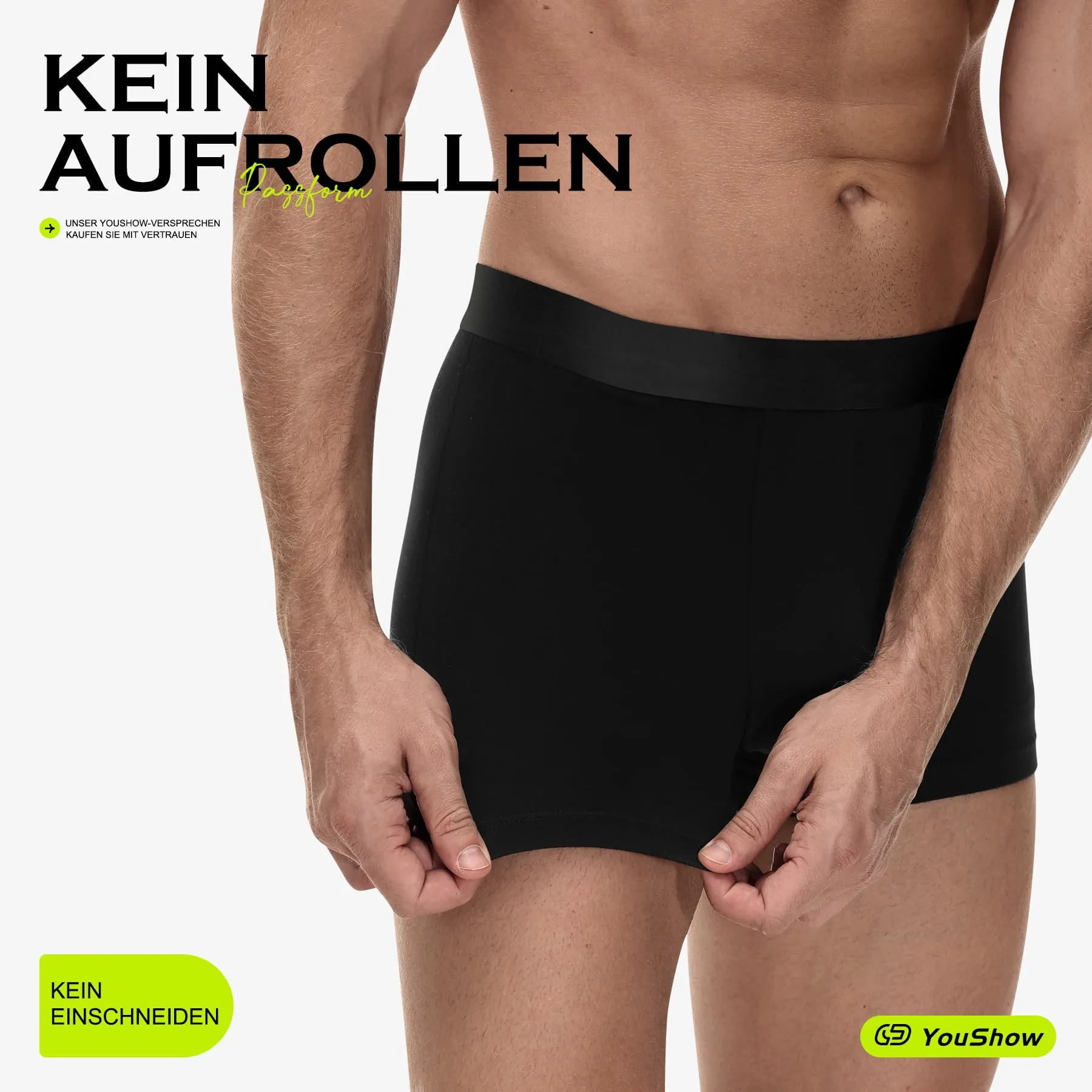 YouShow Boxer Uomo in Cotone Elasticizzato, 6 Pezzi - immagine 3