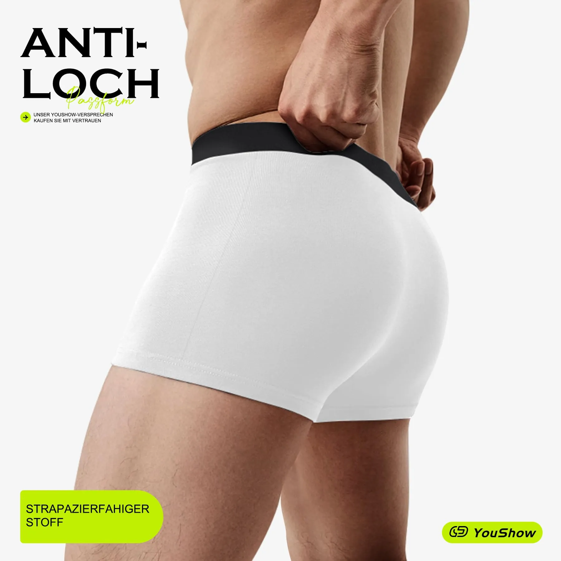YouShow Boxer Uomo in Cotone Elasticizzato, 6 Pezzi - immagine 2