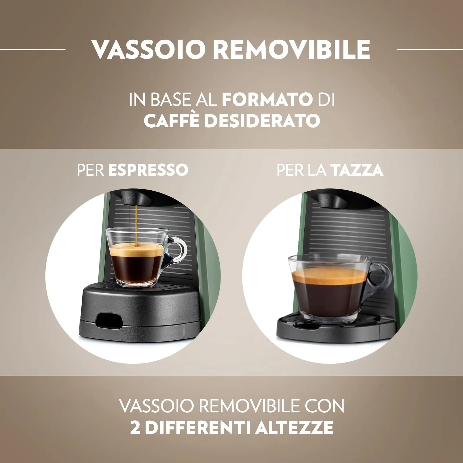 Lavazza A Modo Mio Tiny Macchina per Caffè Verde con 64 Capsule ¡Tierra! Assortite - immagine 4