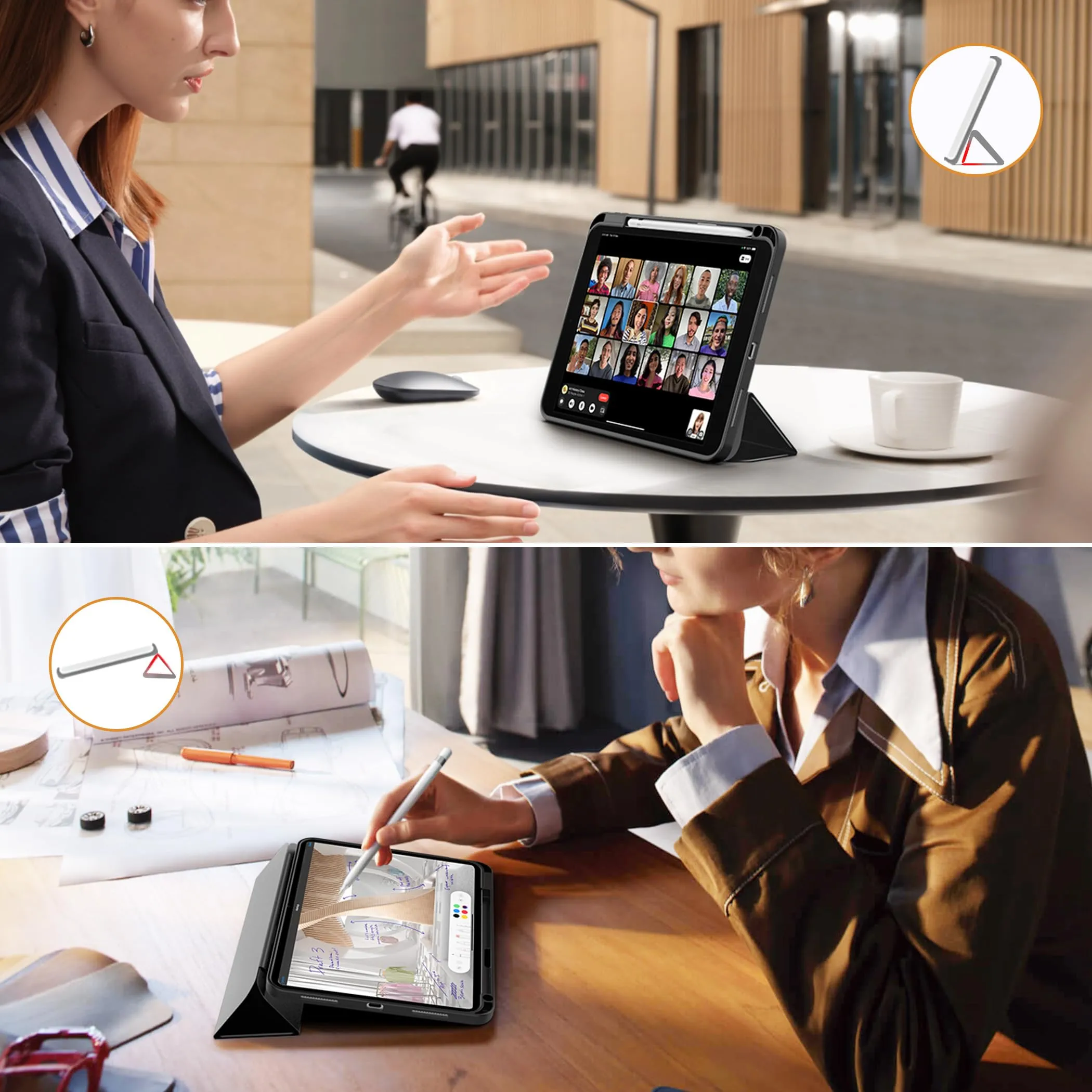 CACOE Cover per iPad 11 Generazione (A16) e iPad 10 Generazione 10.9 (2022) - immagine 7