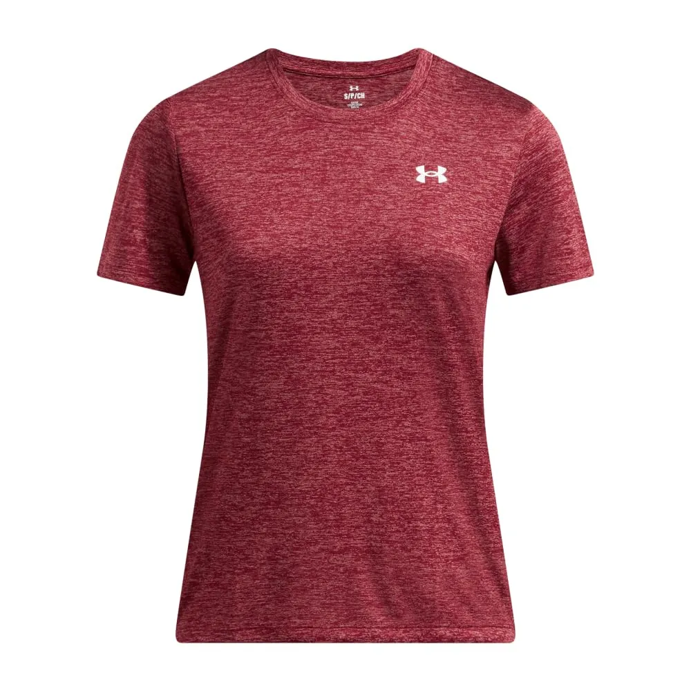 Under Armour Tech Twist Women's Short Sleeve T-Shirt, (625) Cardinal/White, XS - immagine 3