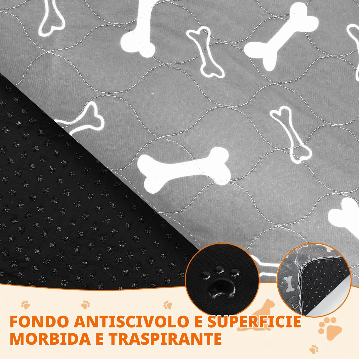 BaoDan Traversine Lavabili per Cani, 90x182cm, 2 Pezzi - immagine 3
