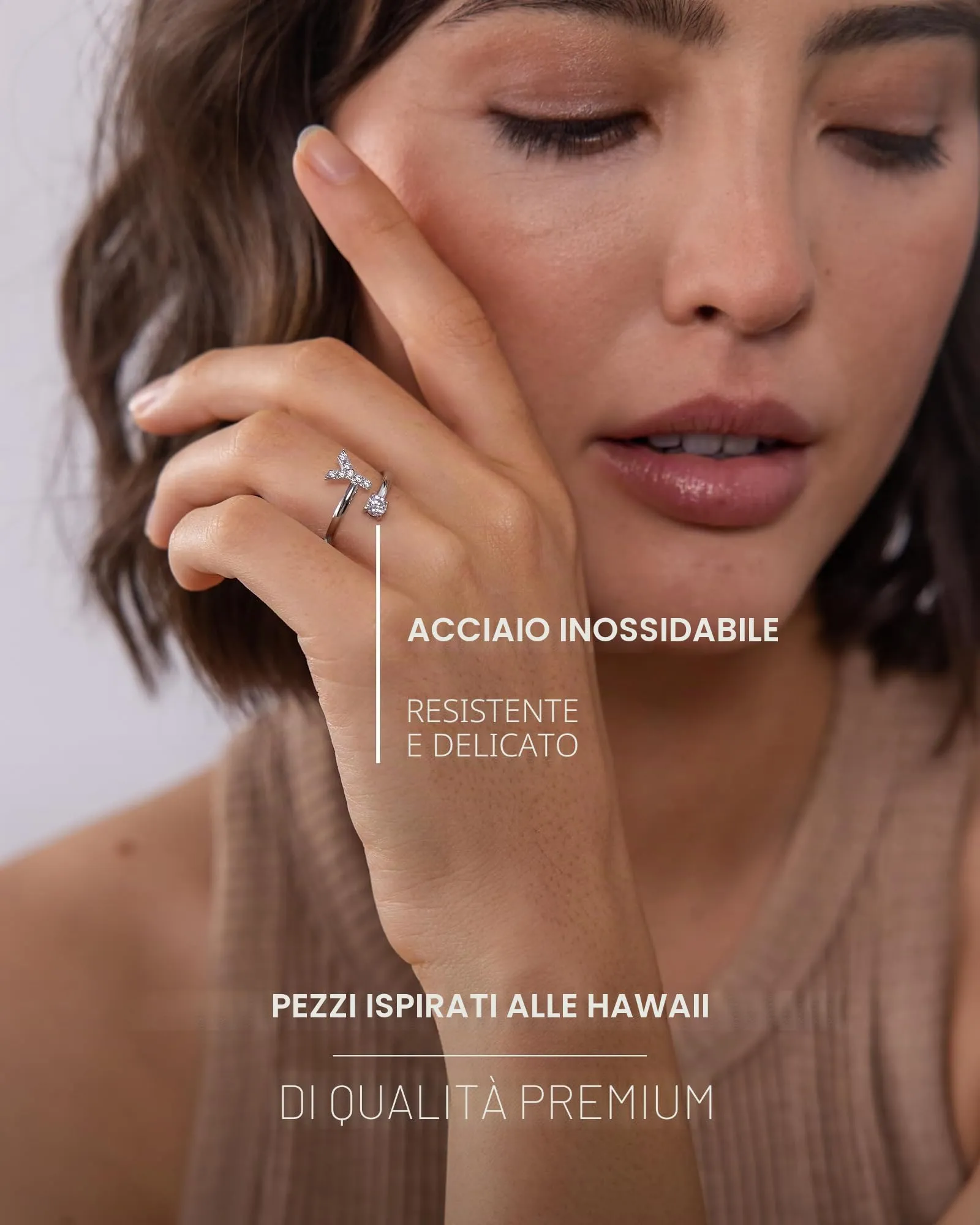 Purelei Anello Lettere in Acciaio Inossidabile Regolabile (Taglia 50-60) - immagine 3
