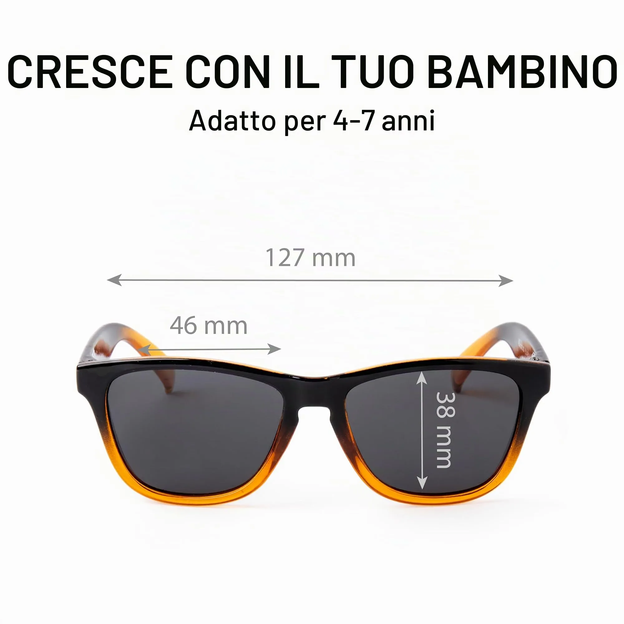 Kiddus Occhiali da Sole Polarizzati per Bambino e Bambina 4-7 Anni, UV400 CAT3 - immagine 7