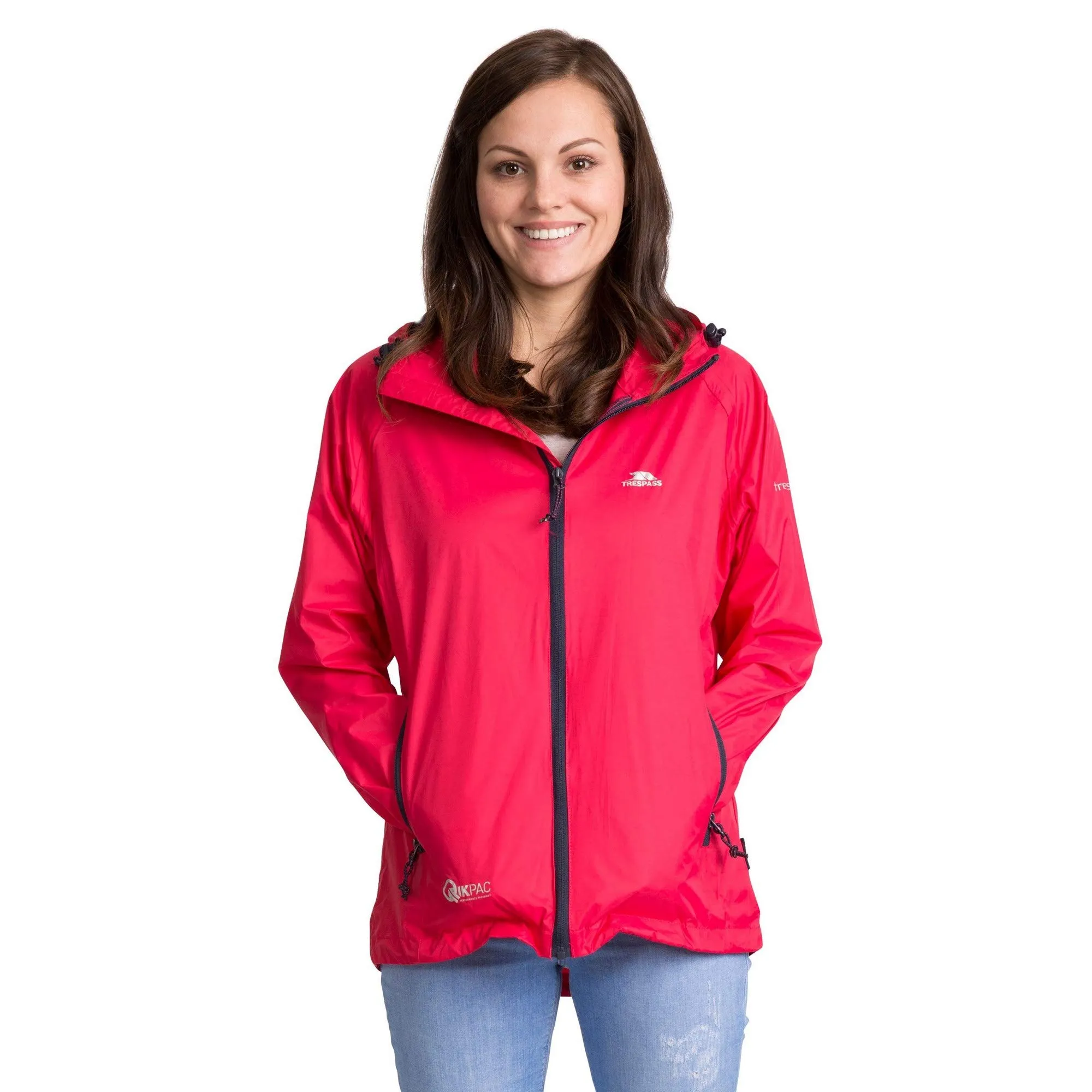 Trespass Qikpac Giacca Impermeabile da Donna, Gelsomino, S - immagine 2