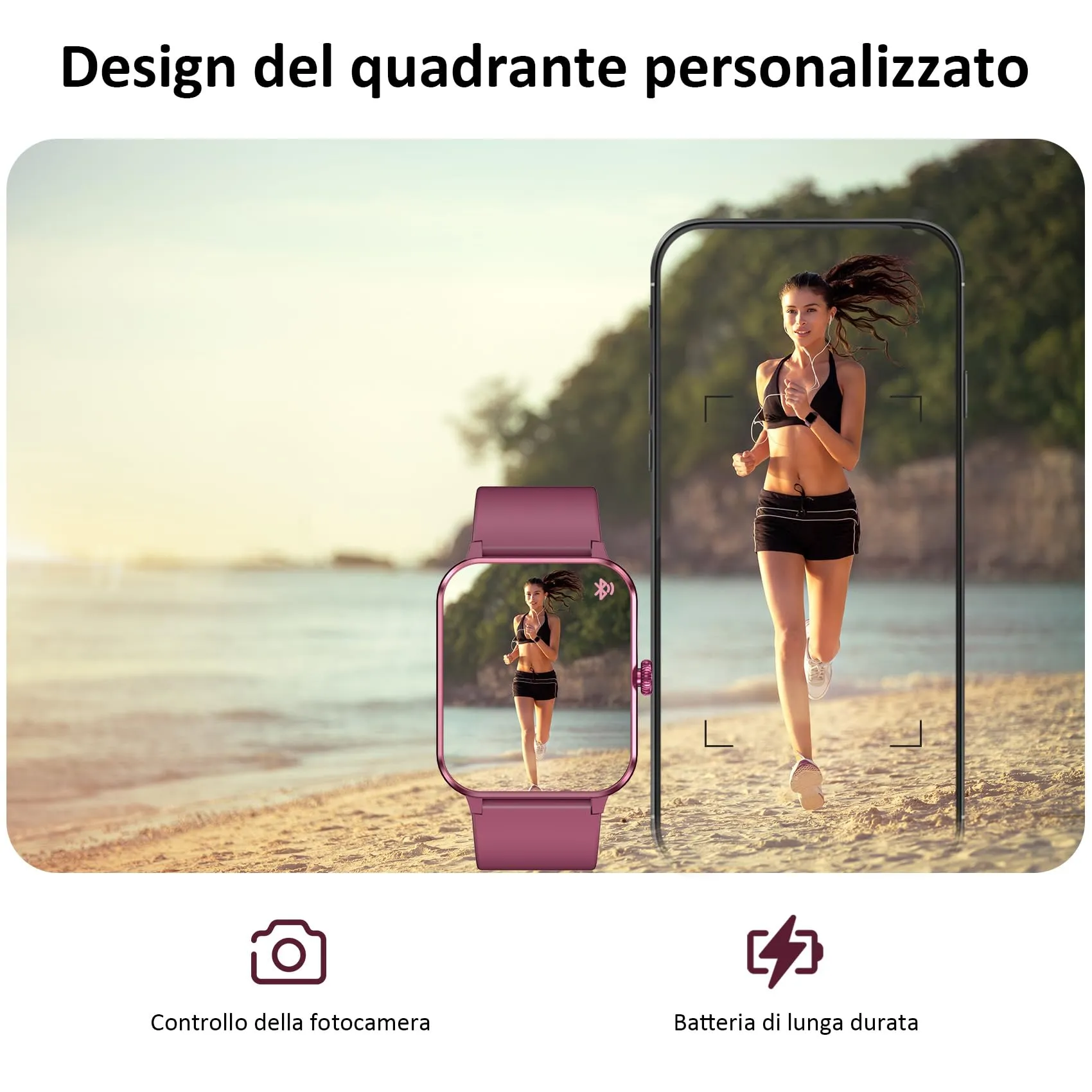 Blackview Smartwatch 1.85 pollici per Uomo e Donna, Chiamate Bluetooth, Cardiofrequenzimetro, Monitoraggio del Sonno e Oltre 100 Modalità Sportive per Android e iOS - immagine 5