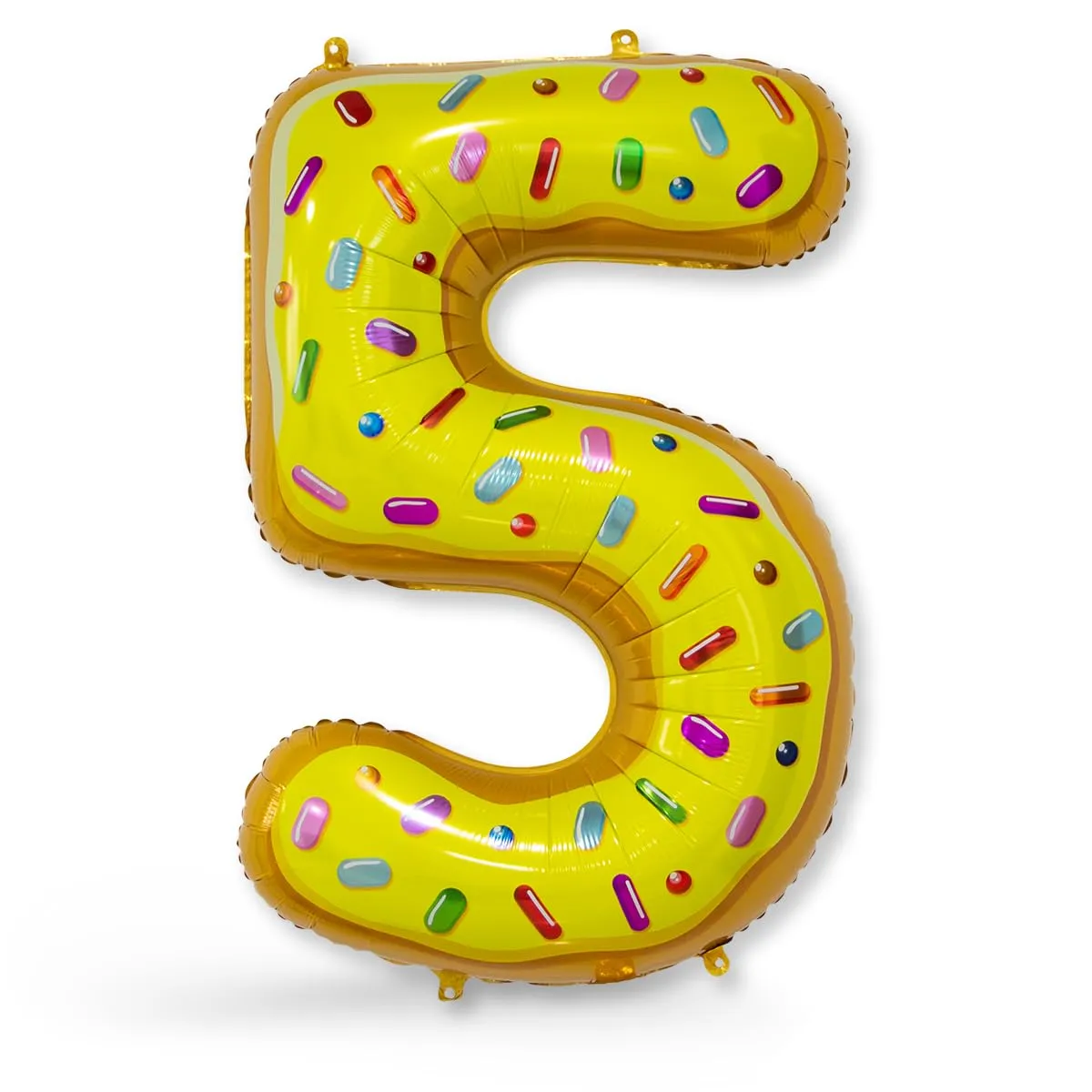 FUNXGO Palloncino in alluminio numero 5 per compleanni, feste e matrimoni - immagine 1