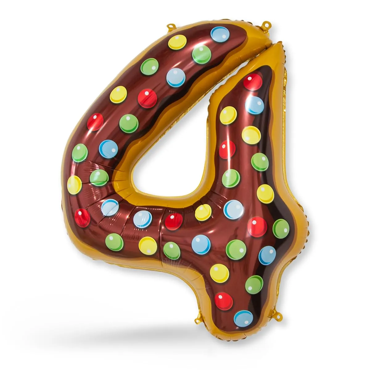 FUNXGO Palloncino in alluminio numero 4 per compleanni, feste e matrimoni - immagine 1