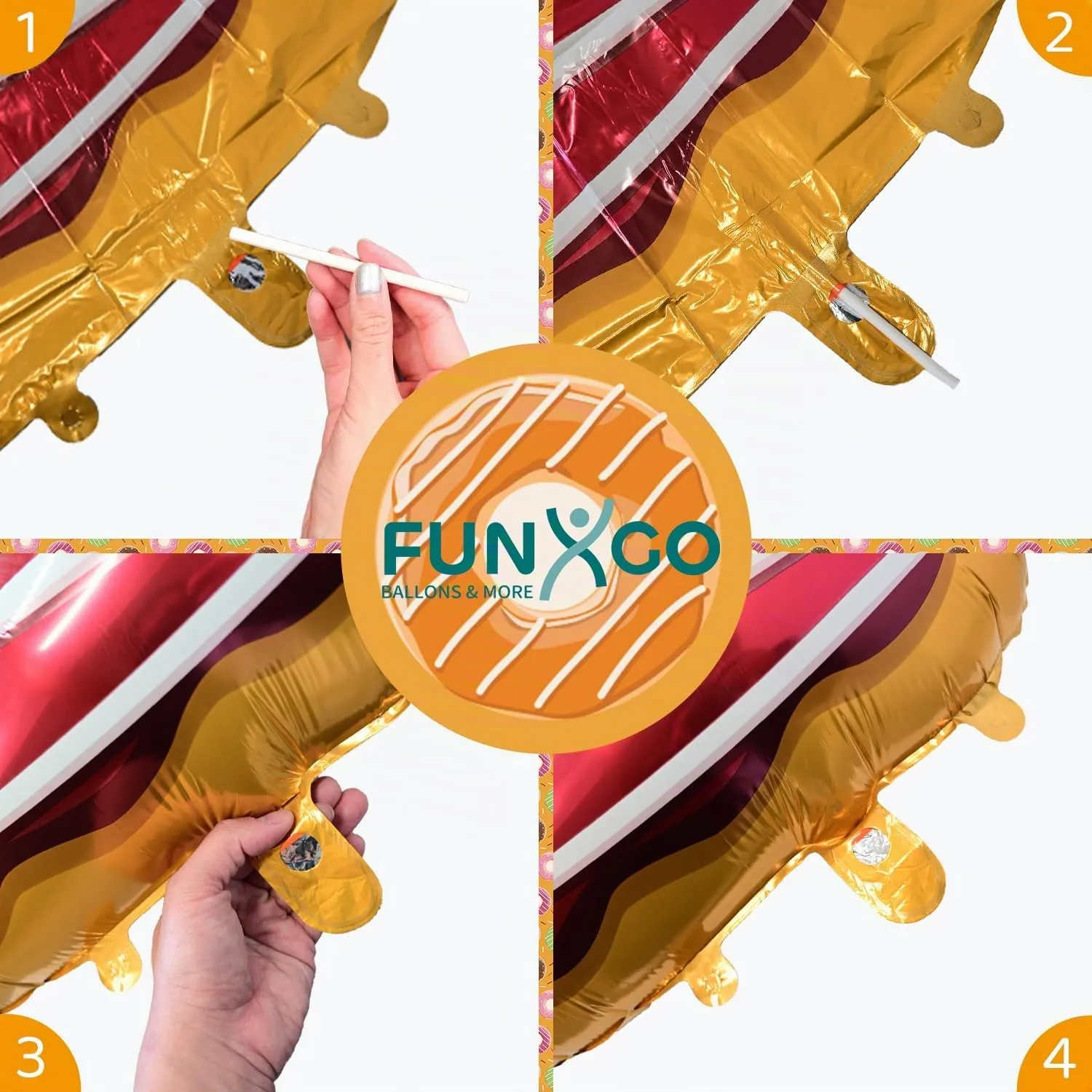 FUNXGO Palloncino in Alluminio Numero 0 per Compleanni e Feste - immagine 4