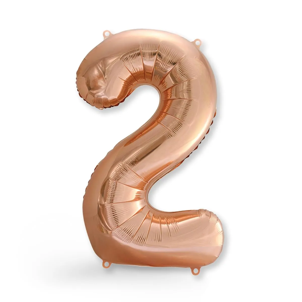 FUNXGO Palloncino Numero 2 Oro Rosa per Compleanno - immagine 1