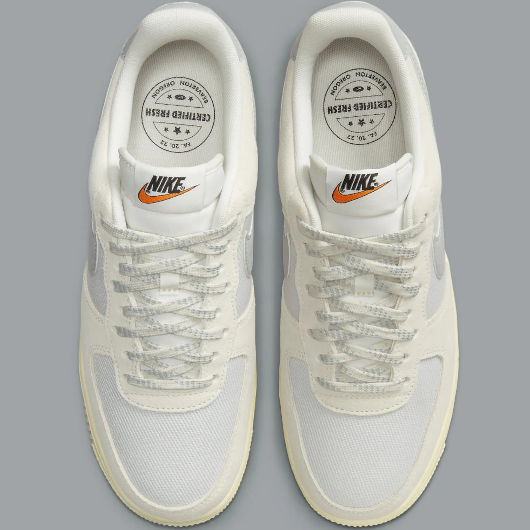 Nike Air Force 1 '07 LV8 Certified Fresh DO9801-100 Velo Grigio Fumo 47.5 EU - immagine 5