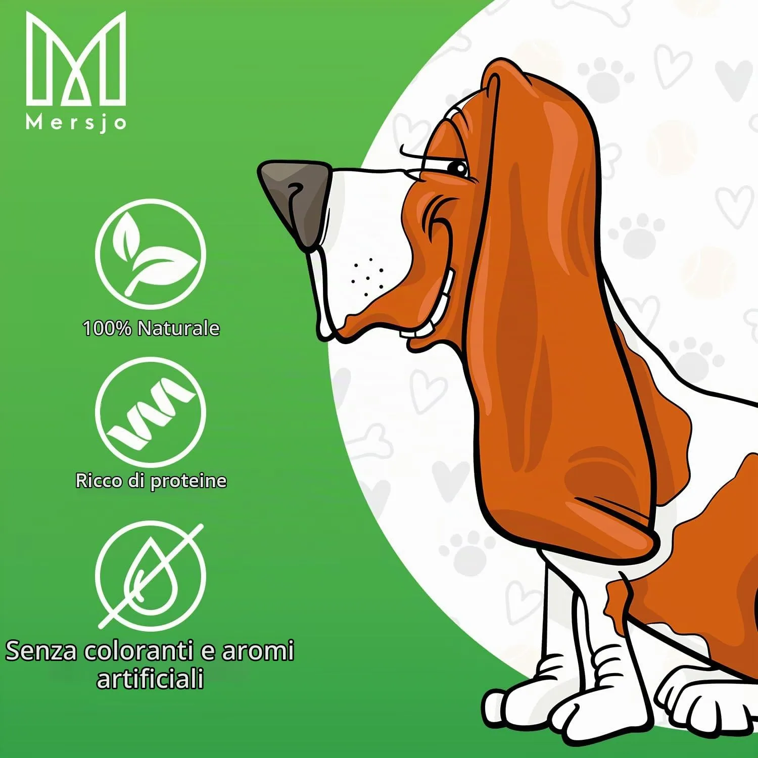MERSJO Snack da Addestramento per Cani, Carne Essiccata Misto, 500 g - immagine 4