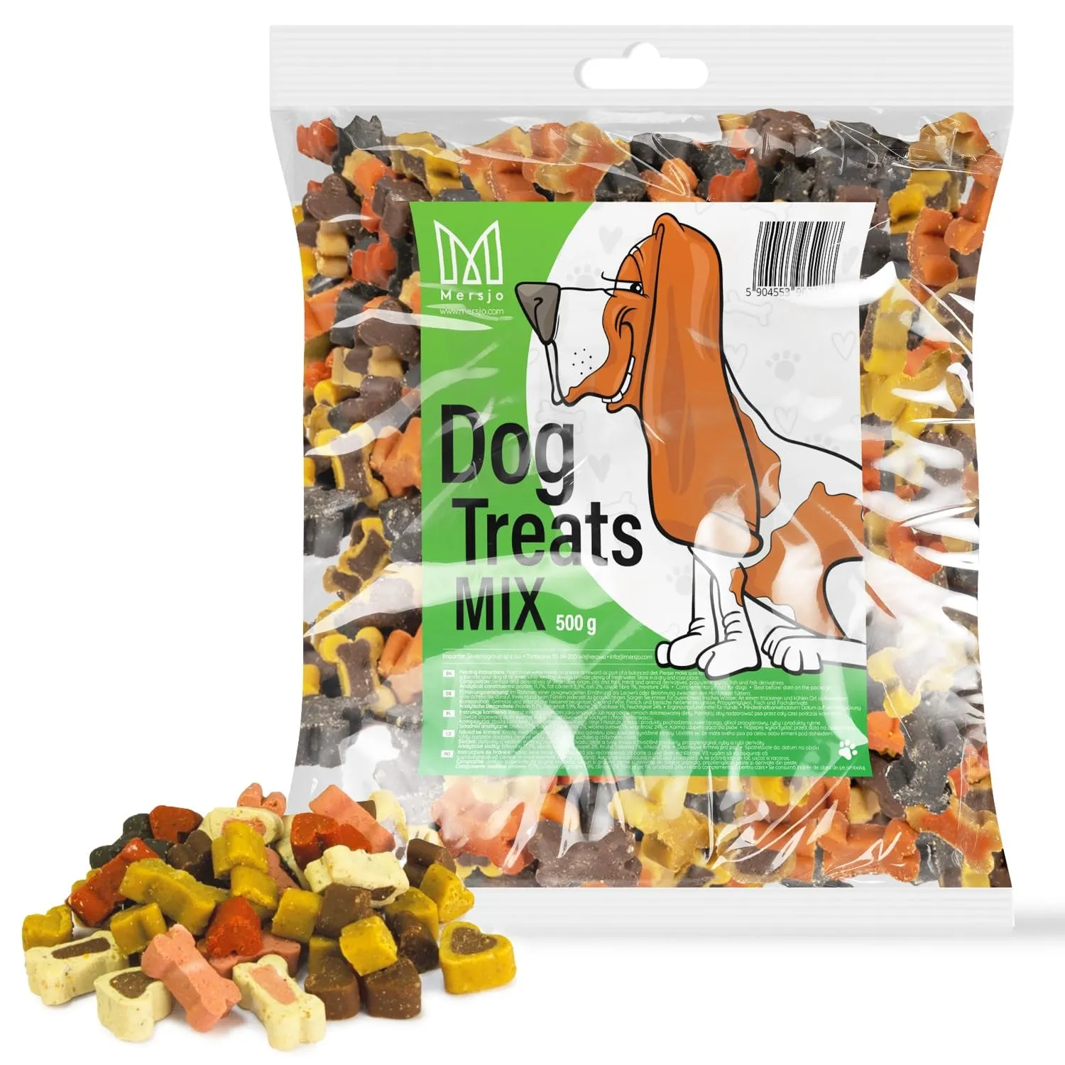 MERSJO Snack da Addestramento per Cani, Carne Essiccata Misto, 500 g - immagine 6