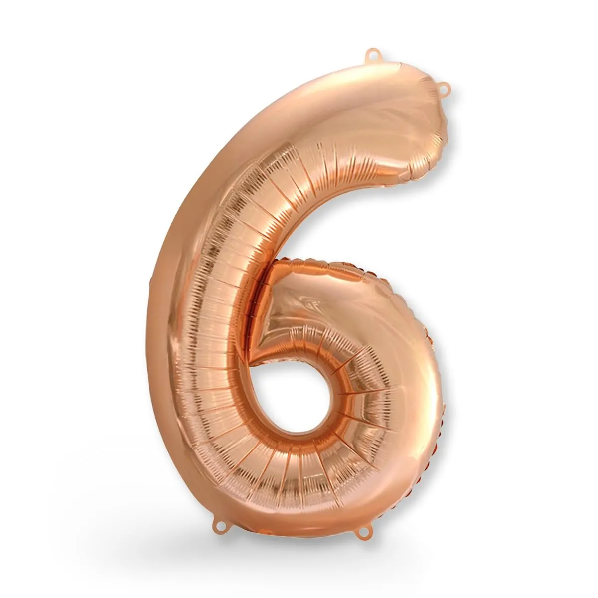 FUNXGO Palloncino Numero 6 Oro Rosa per Compleanno - immagine 1