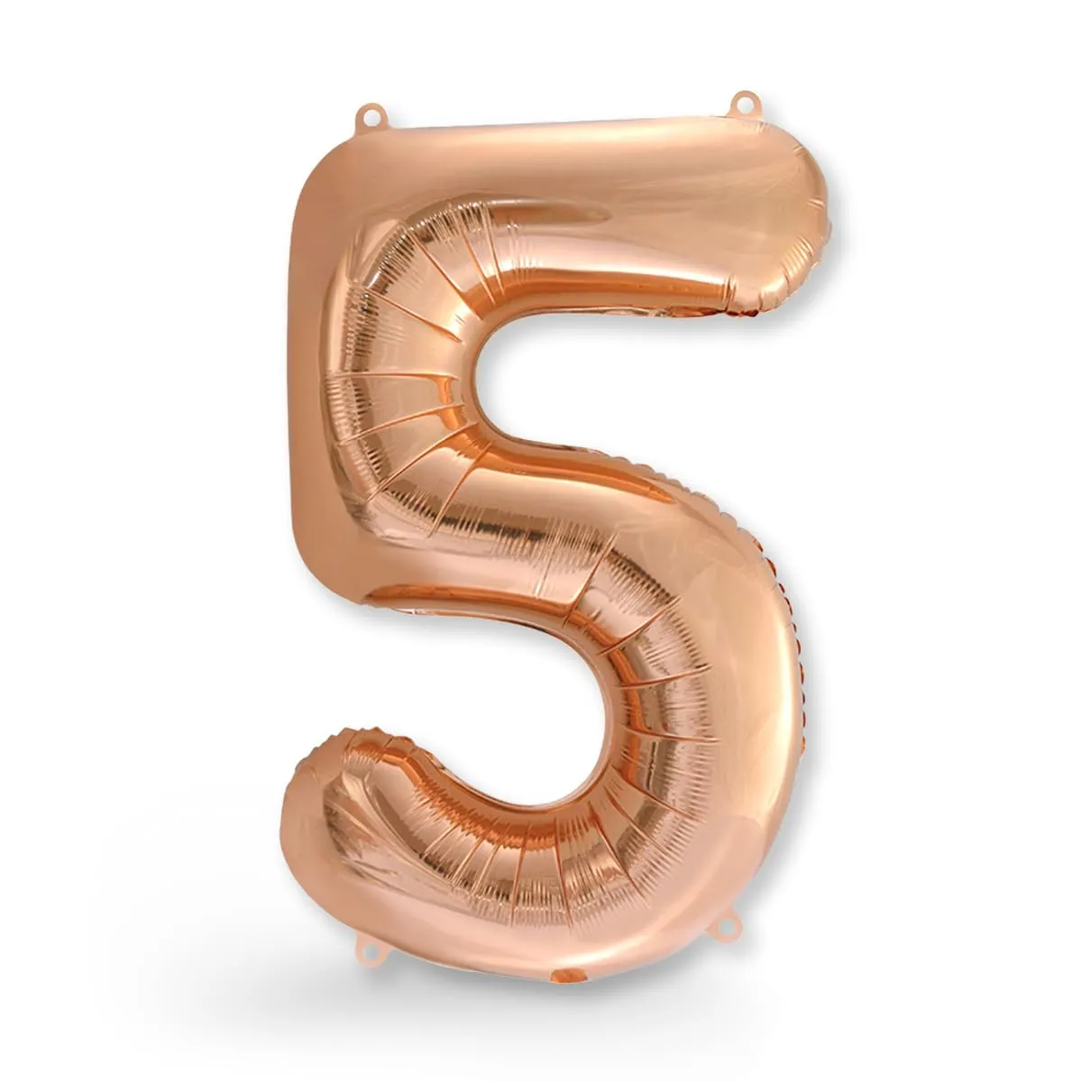 FUNXGO Palloncino in Alluminio Numero 5 Oro Rosa - immagine 1