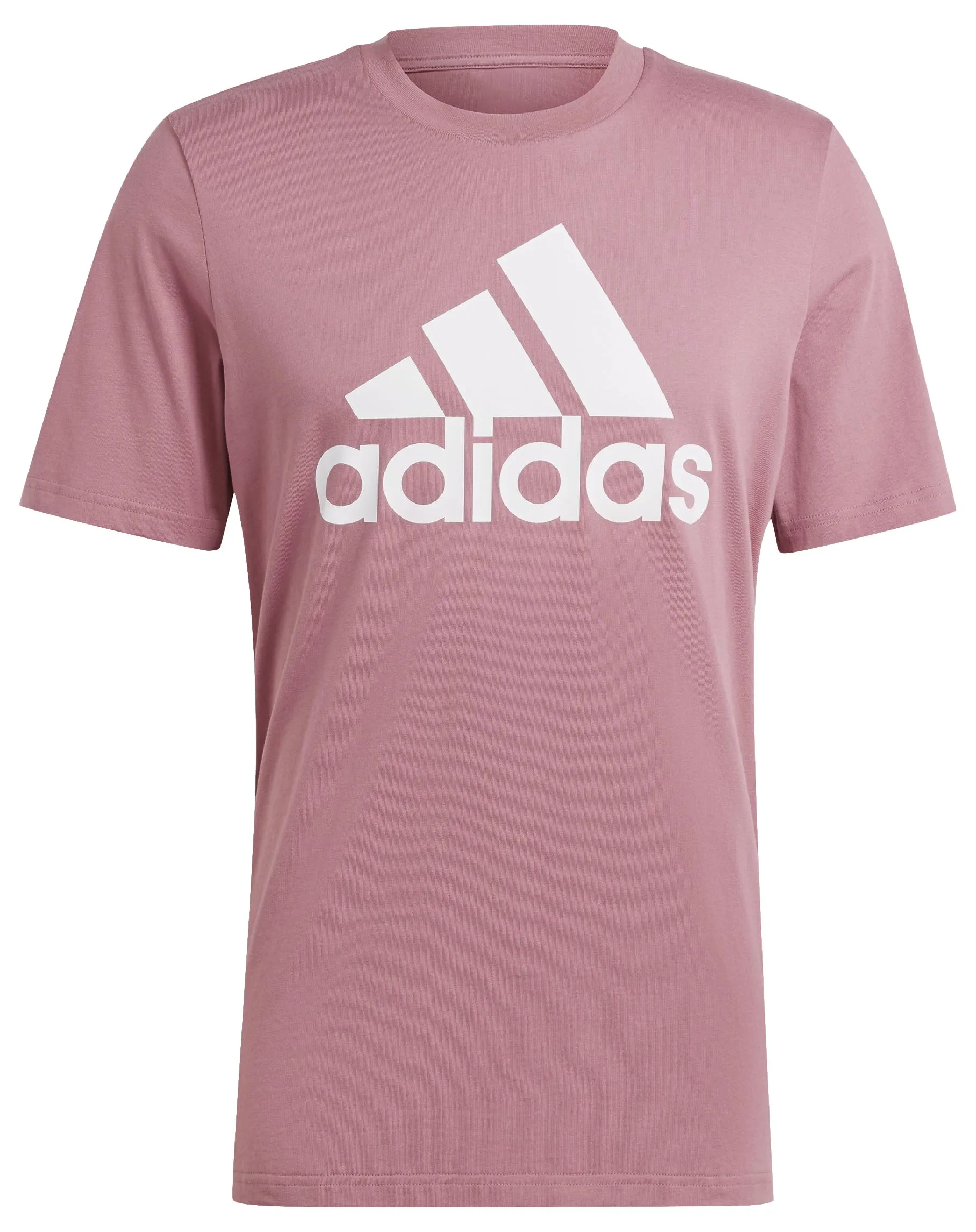 adidas Essentials Single Jersey Big Logo Tee - Preloved Crimson/White, M - immagine 1