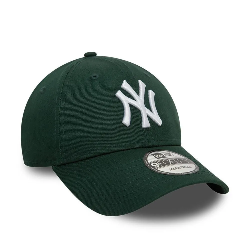 New Era New York Yankees MLB League Essential 9Forty Berretto Regolabile Verde Bianco - immagine 3