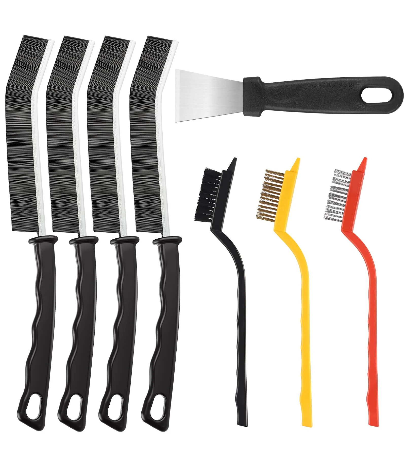 Tedmax Kit Spazzole per la Pulizia delle Fessure, 8 Pezzi - immagine 1