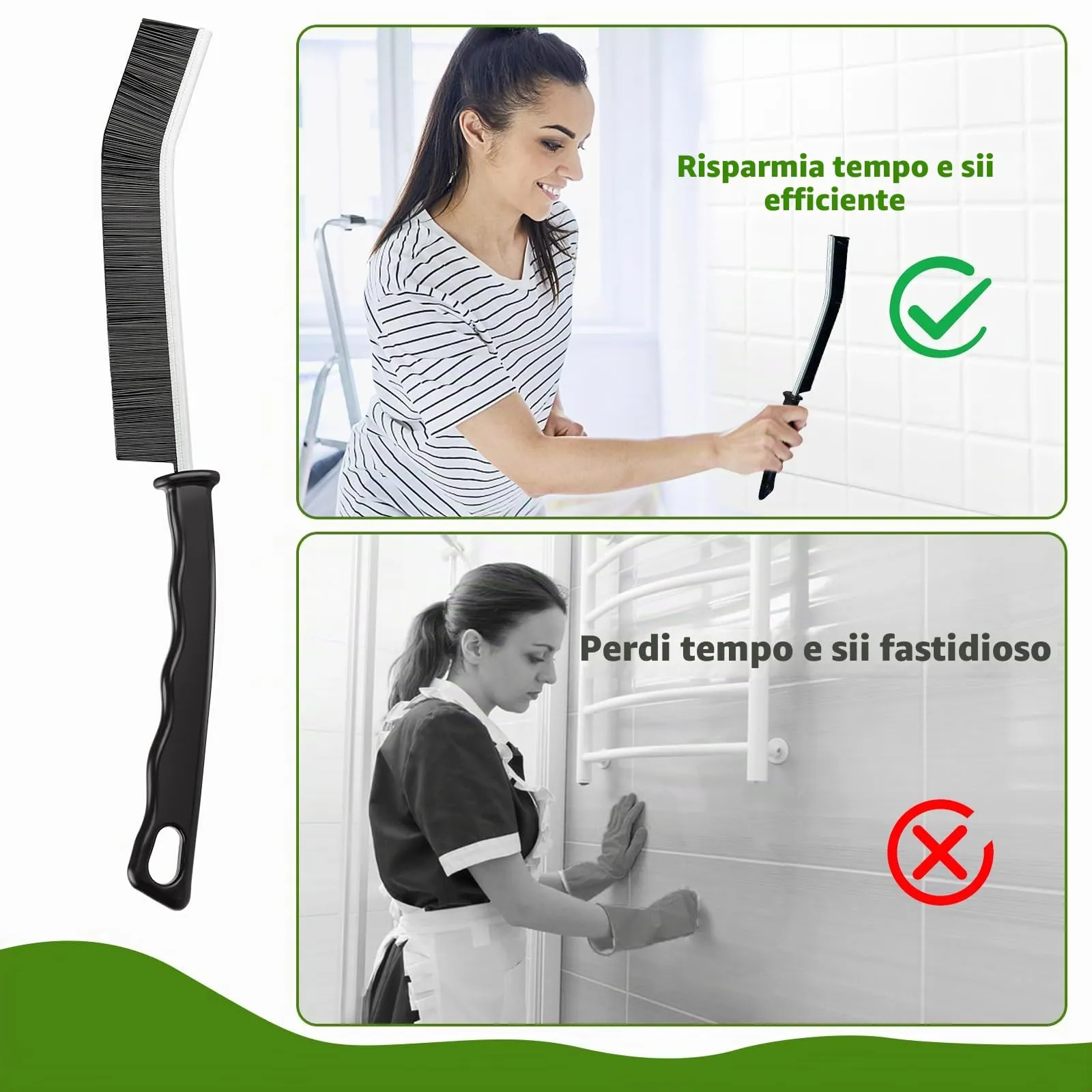 Tedmax Kit Spazzole per la Pulizia delle Fessure, 8 Pezzi - immagine 3