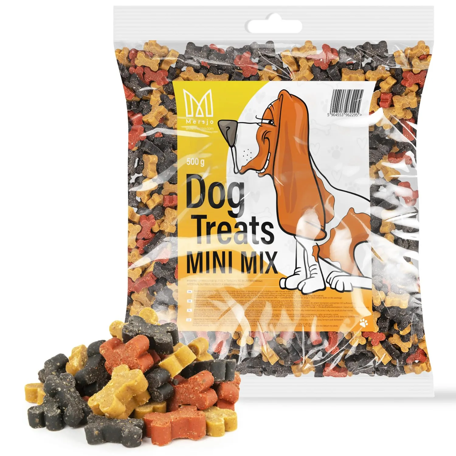 MERSJO Snack per Cani Meat Trainers, Mini Mix, 500 g - immagine 1