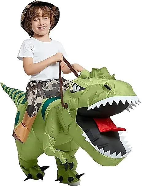 FXICH Costume di Dinosauro Gonfiabile per Adulti Uomo e Donna - immagine 1