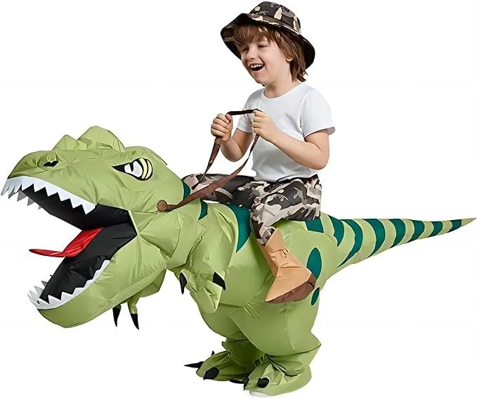 FXICH Costume di Dinosauro Gonfiabile per Adulti Uomo e Donna - immagine 4