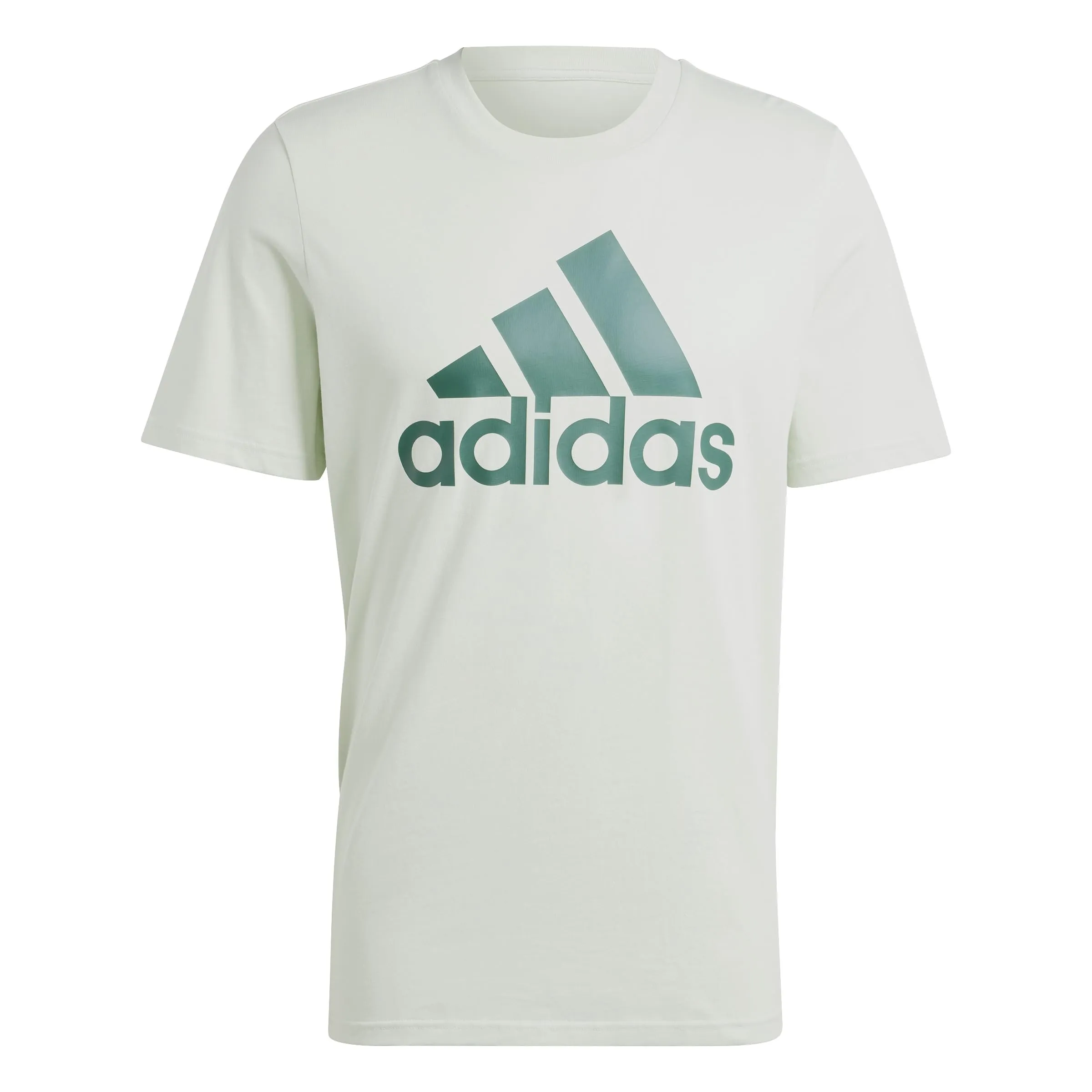 adidas Essentials Single Jersey Big Logo Tee, Linen Green/Collegiate Green, M - immagine 4