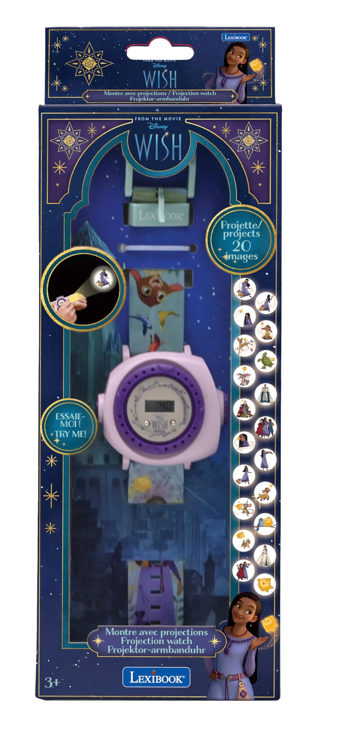 Lexibook Disney Wish Orologio Digitale a Proiezione DMW050WI - immagine 3