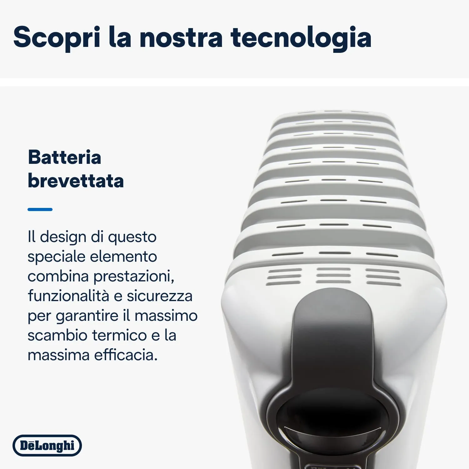 De'Longhi TRRS0715 Radiatore ad Olio Elettrico, 7 Elementi, 1500 Watt, Bianco - immagine 6