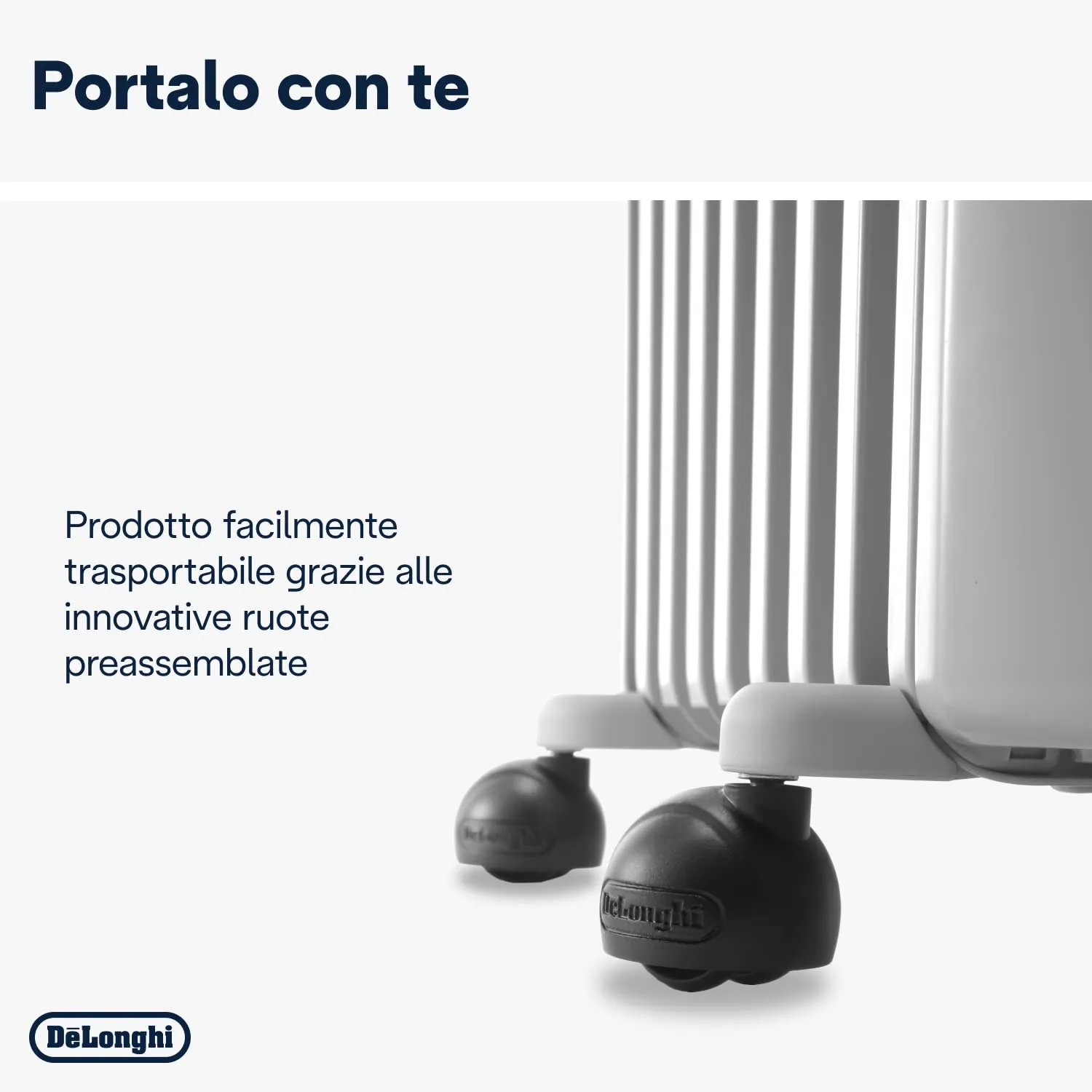 De'Longhi TRRS0715 Radiatore ad Olio Elettrico, 7 Elementi, 1500 Watt, Bianco - immagine 7