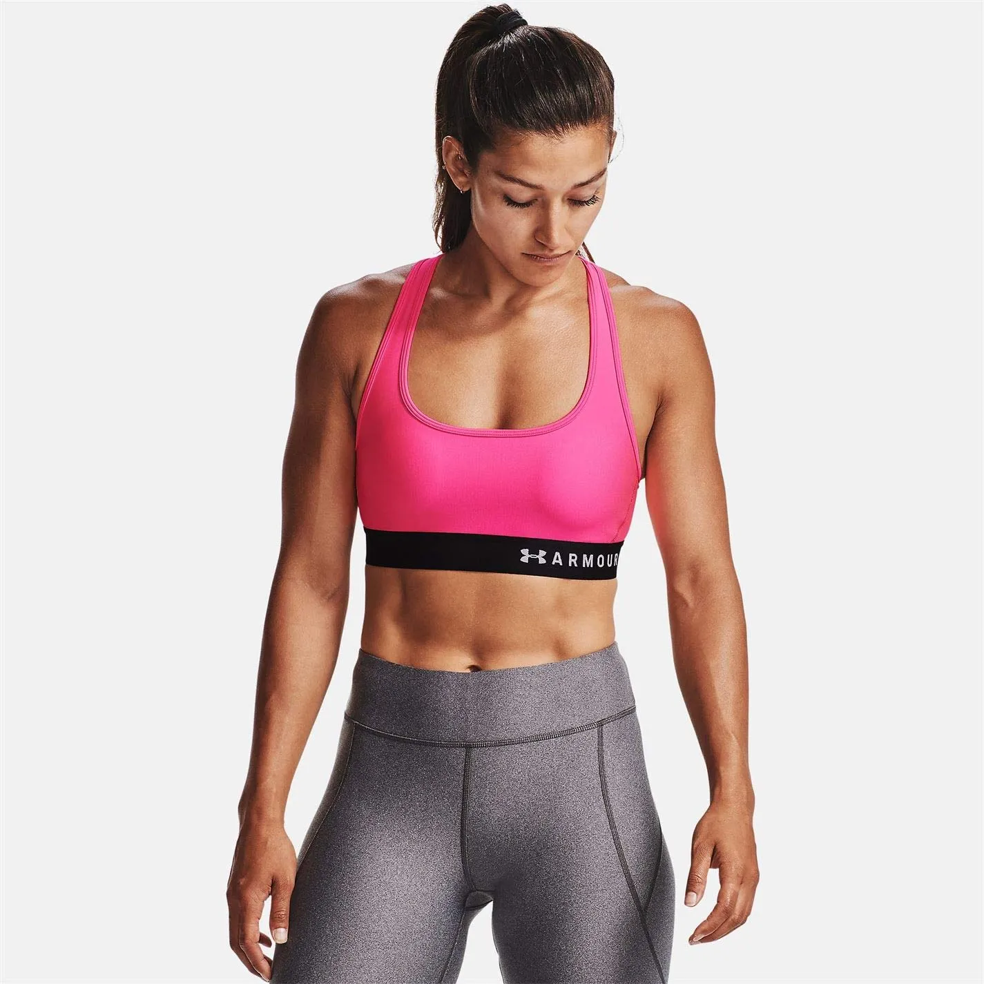 Under Armour HeatGear Armour Mid Impact Crossback Sports Bra 1307200 - Rouge (653), XS - immagine 3