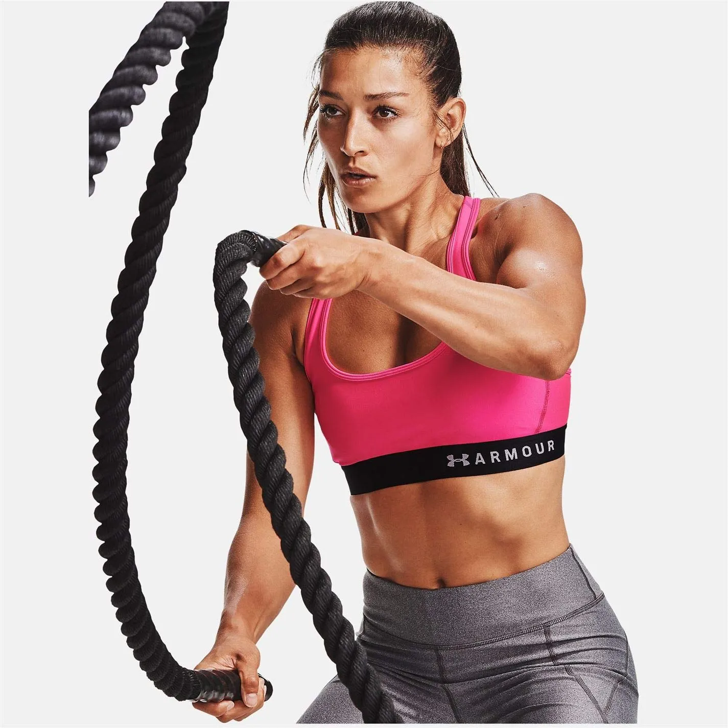Under Armour HeatGear Armour Mid Impact Crossback Sports Bra 1307200 - Rouge (653), XS - immagine 6