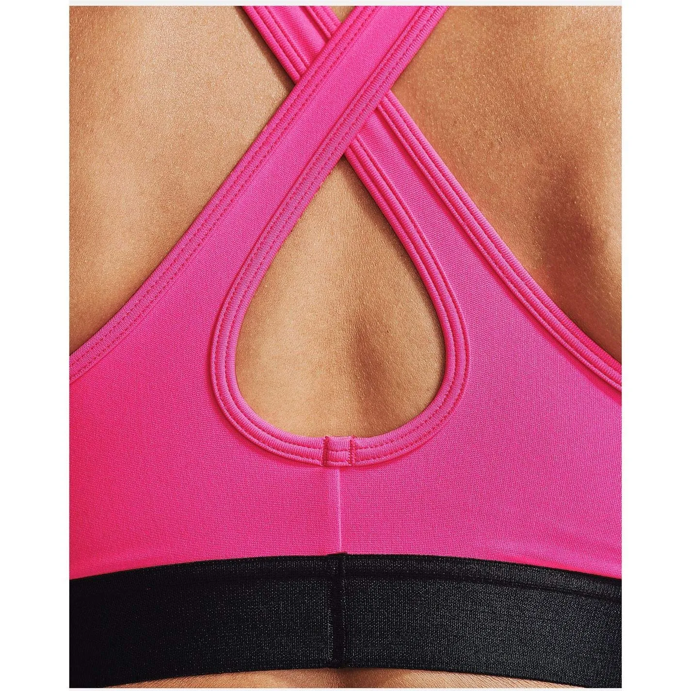 Under Armour HeatGear Armour Mid Impact Crossback Sports Bra 1307200 - Rouge (653), XS - immagine 7