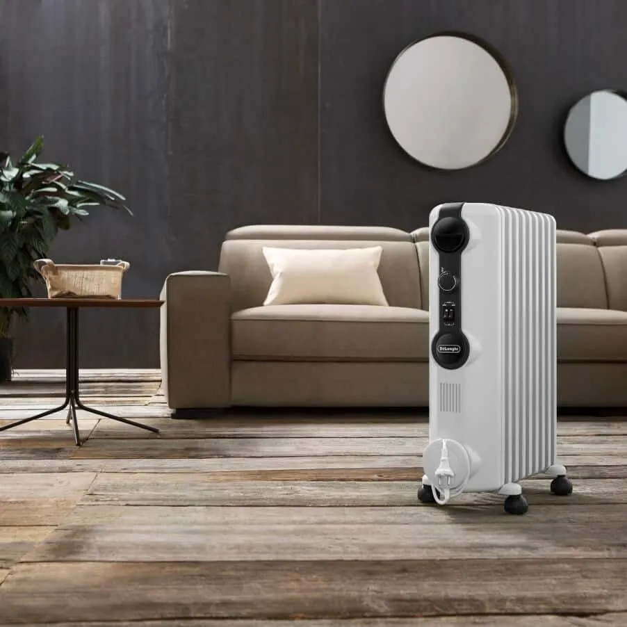 De'Longhi TRRS0920 Radiatore ad Olio Elettrico, 9 Elementi, 2000W, Grigio - immagine 2