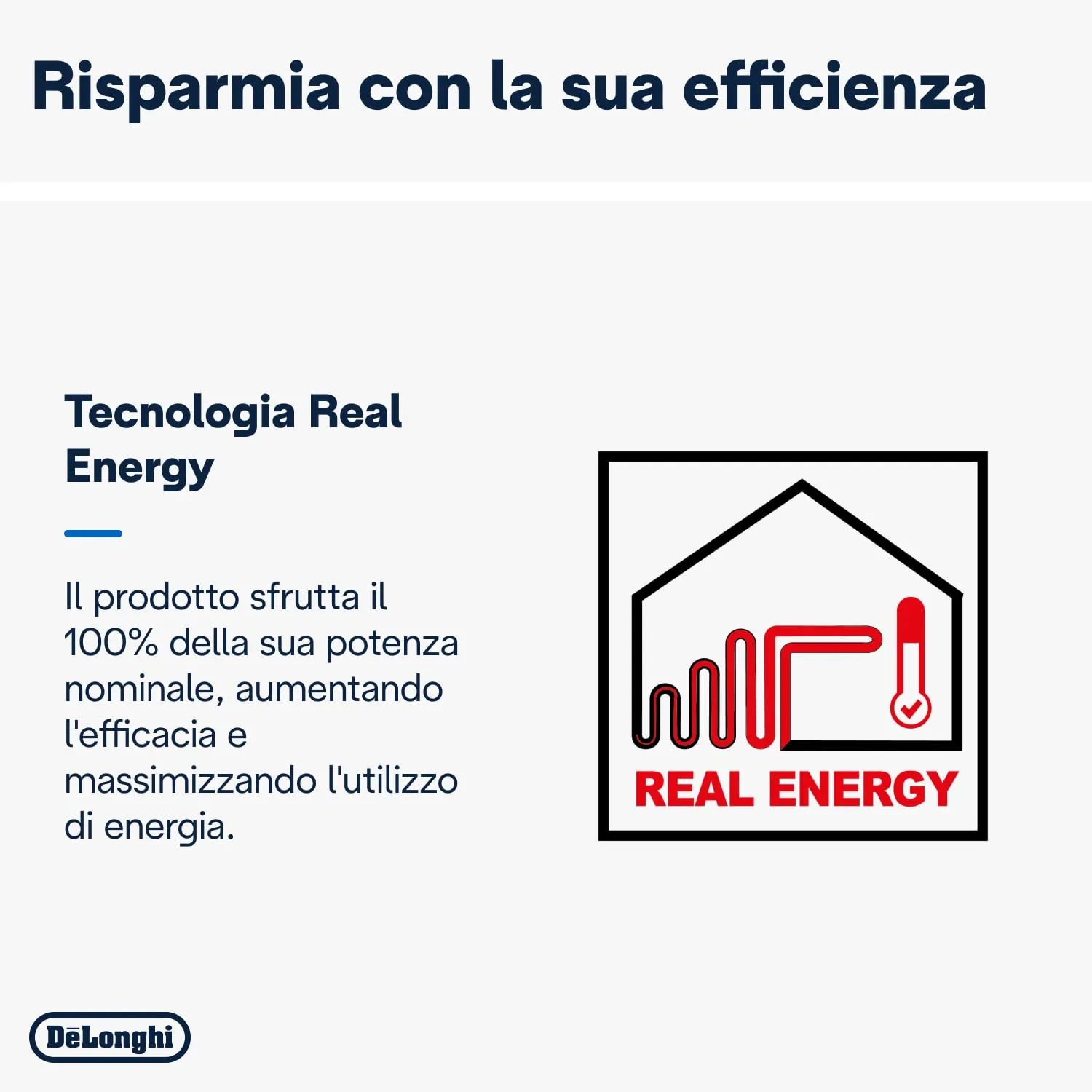 De'Longhi TRRS0920 Radiatore ad Olio Elettrico, 9 Elementi, 2000W, Grigio - immagine 6