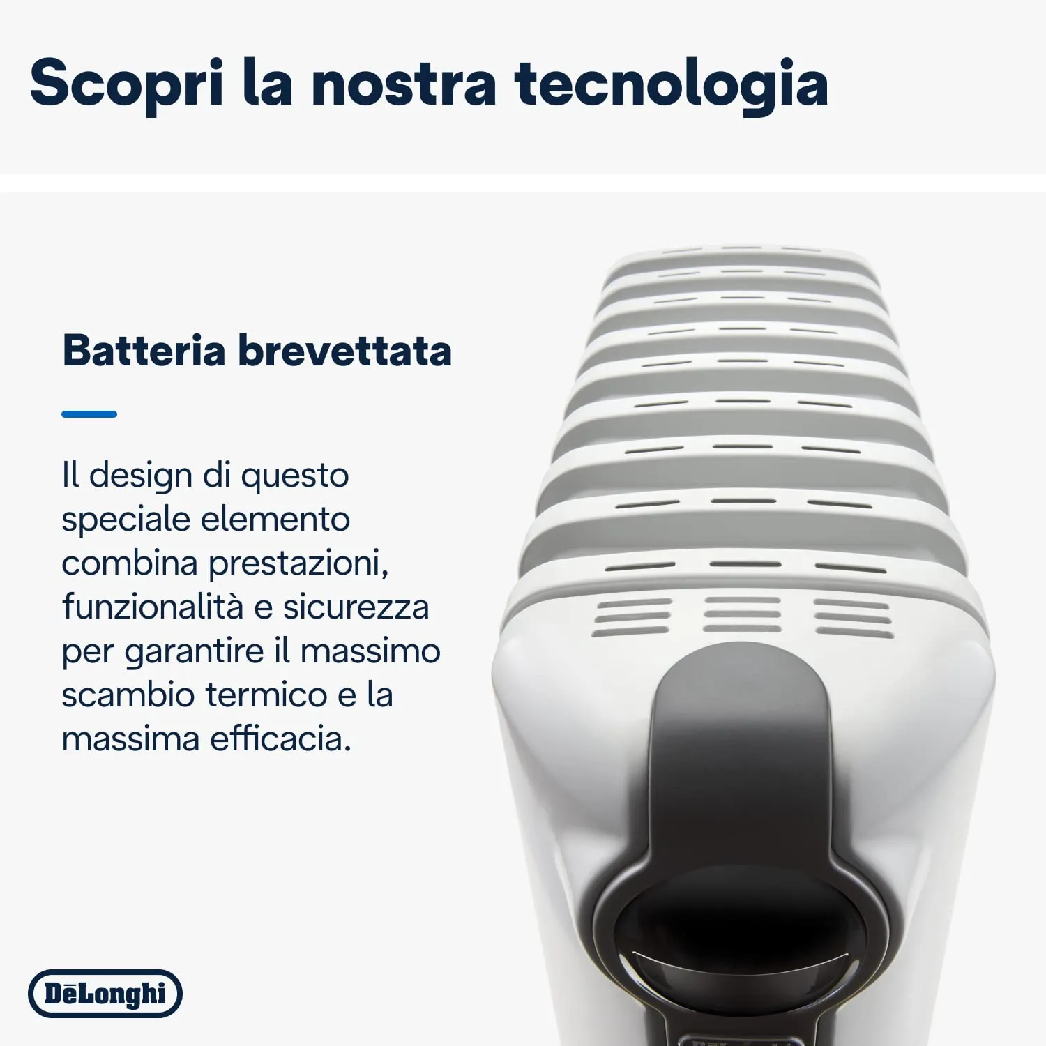 De'Longhi TRRS0920 Radiatore ad Olio Elettrico, 9 Elementi, 2000W, Grigio - immagine 7