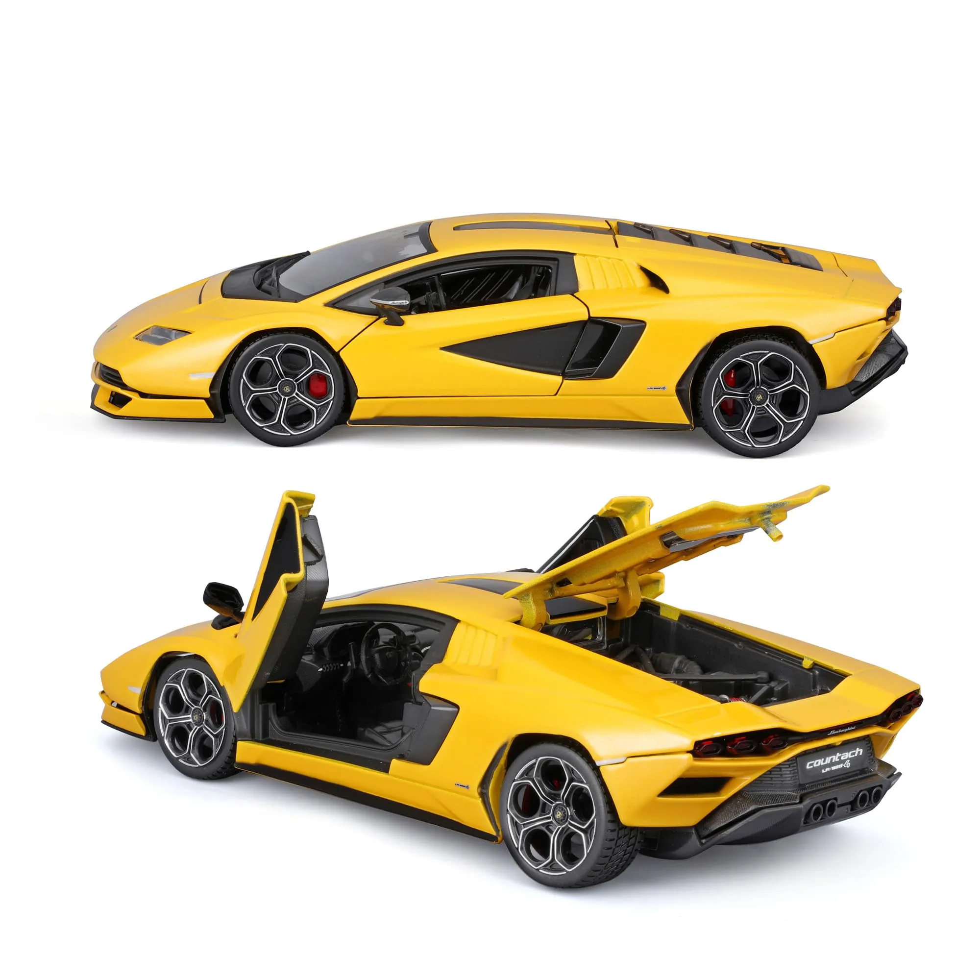 Bburago Lamborghini Countach Model Kit 1:24 - Yellow - immagine 5