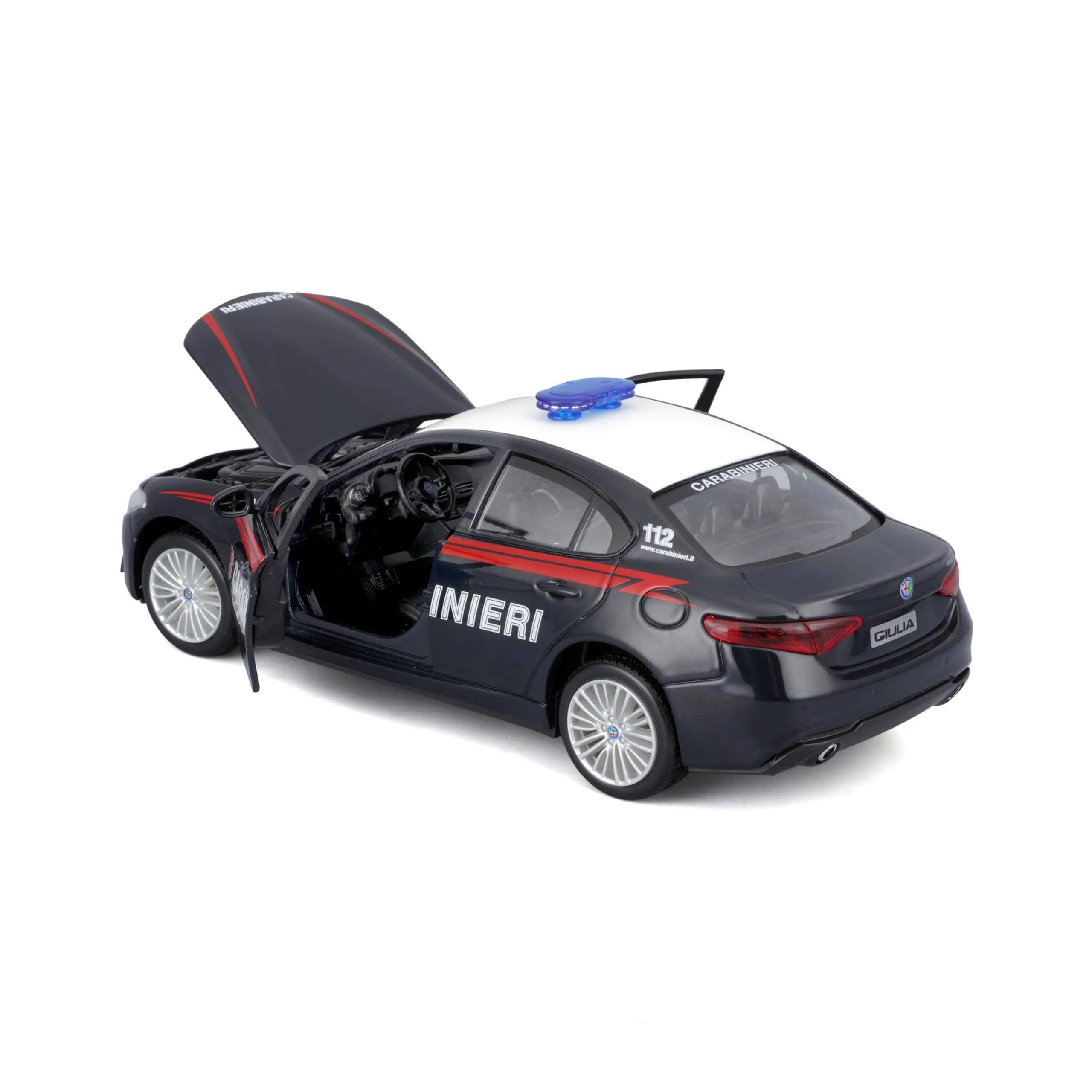 Bburago Alfa Romeo Giulia Carabinieri 1:24 Model Kit 18-25128 - immagine 4