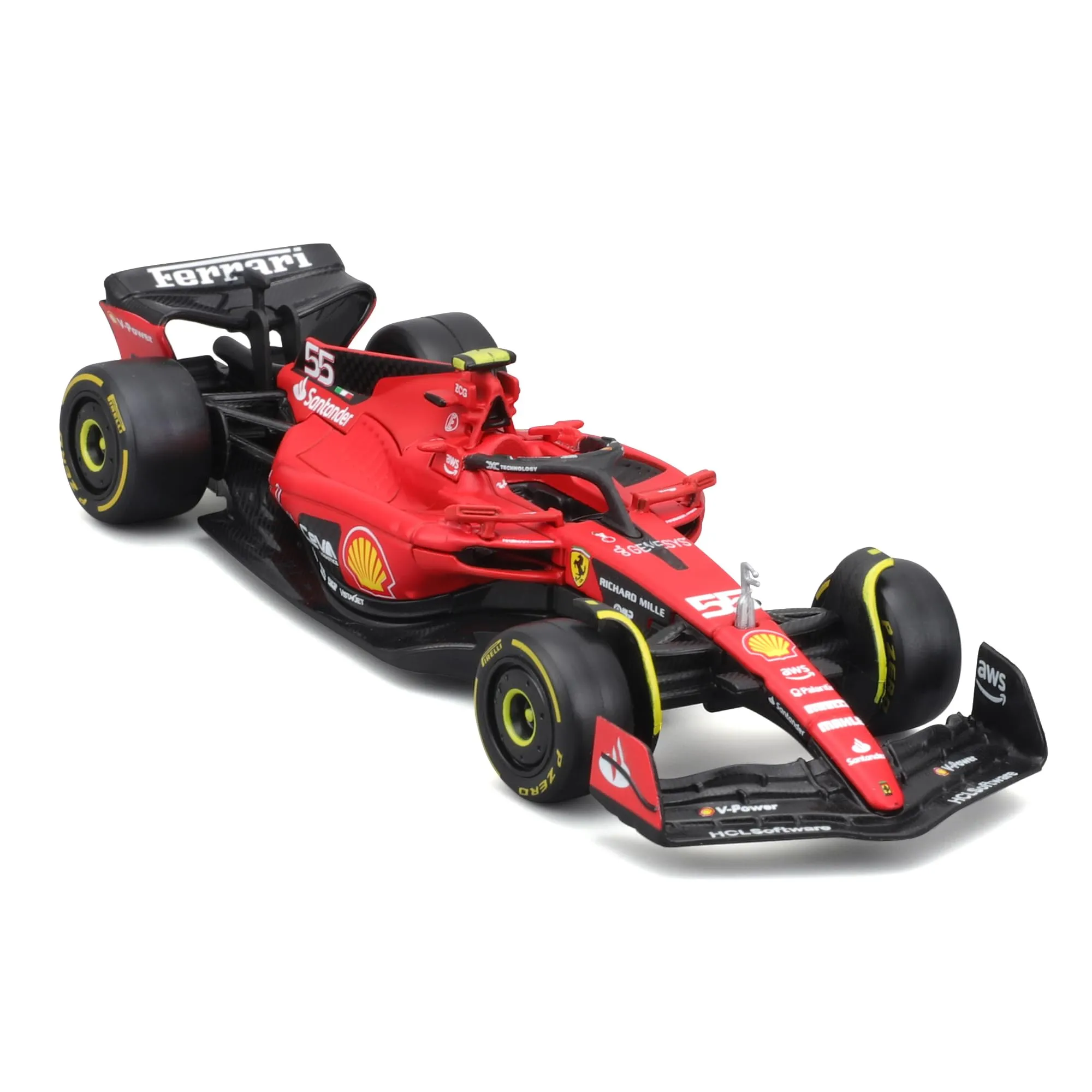 Bburago Ferrari SF-23 Carlos Sainz #55 2023 Scale 1:43 - immagine 4