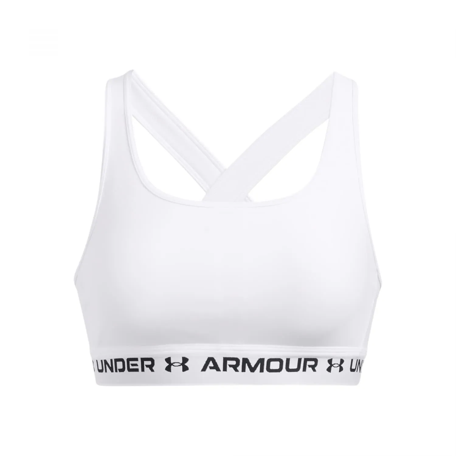 Under Armour Reggiseno Donna Incrociato a Sostegno Medio, Bianco, L - immagine 3