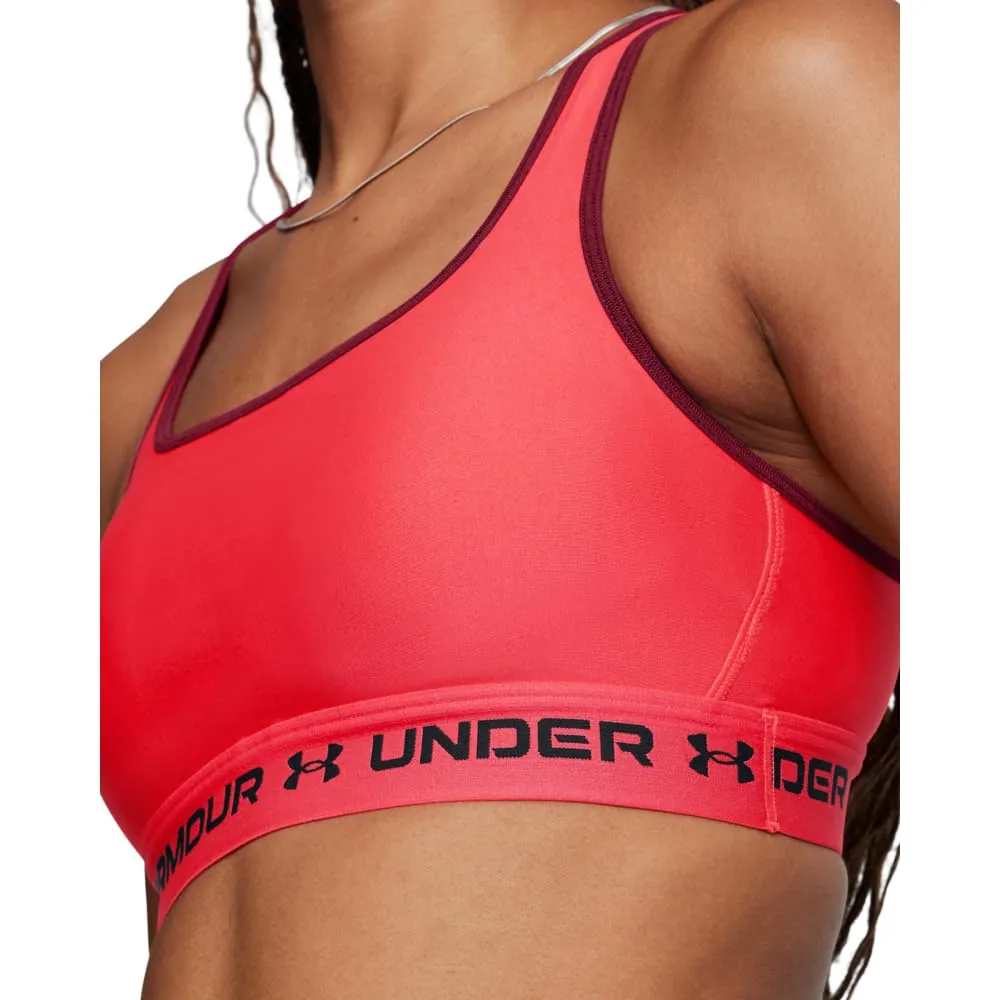 Under Armour Reggiseno sportivo da donna Crossback Mid Impact, Racer rosso/cardinale/nero, XXL - immagine 7