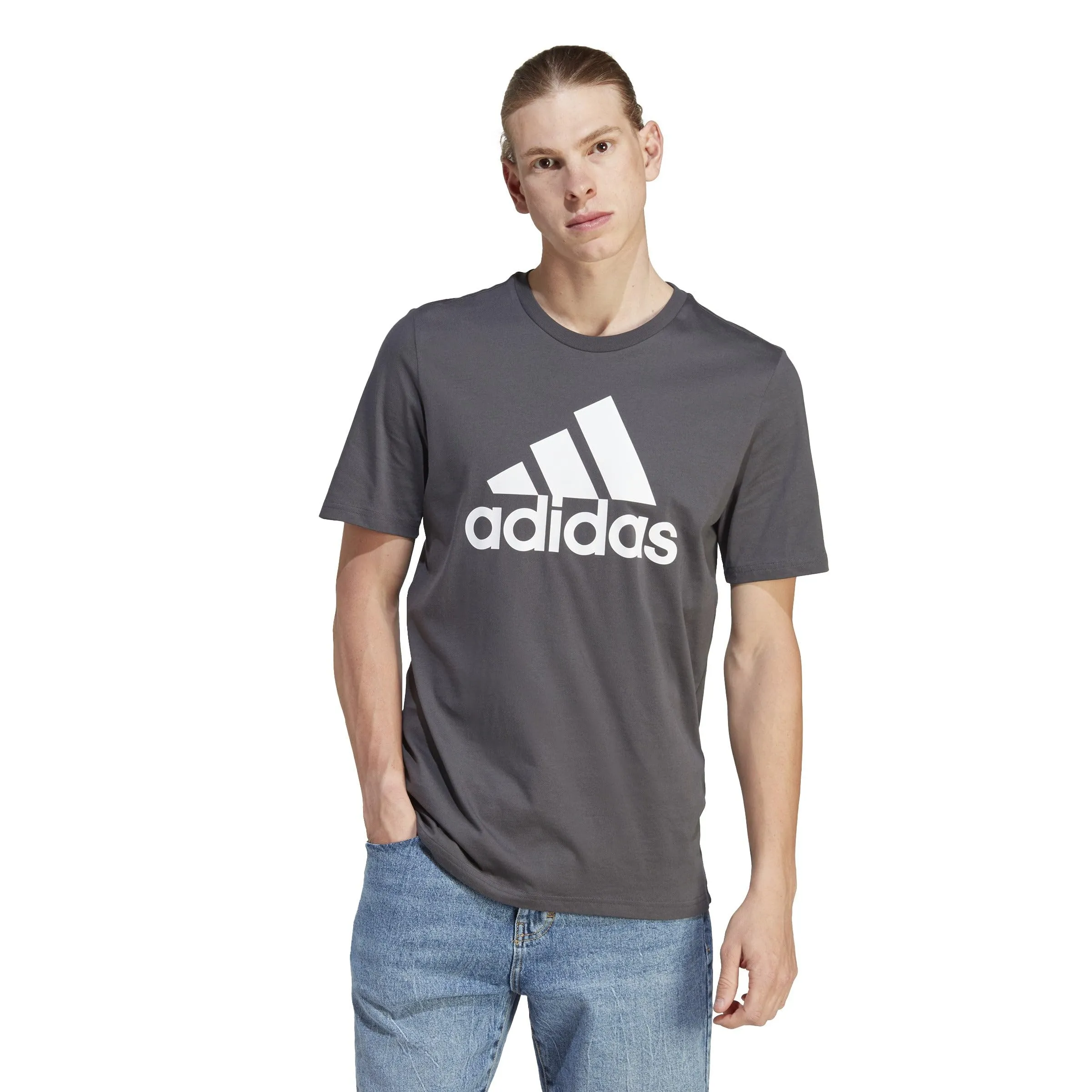 Adidas Originals Sport Essentials Tee, Grigio Puro, L Tall - immagine 3