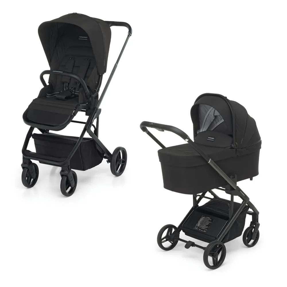 Foppapedretti Tictoc Duo Stroller and Carrycot, Ebony - immagine 1