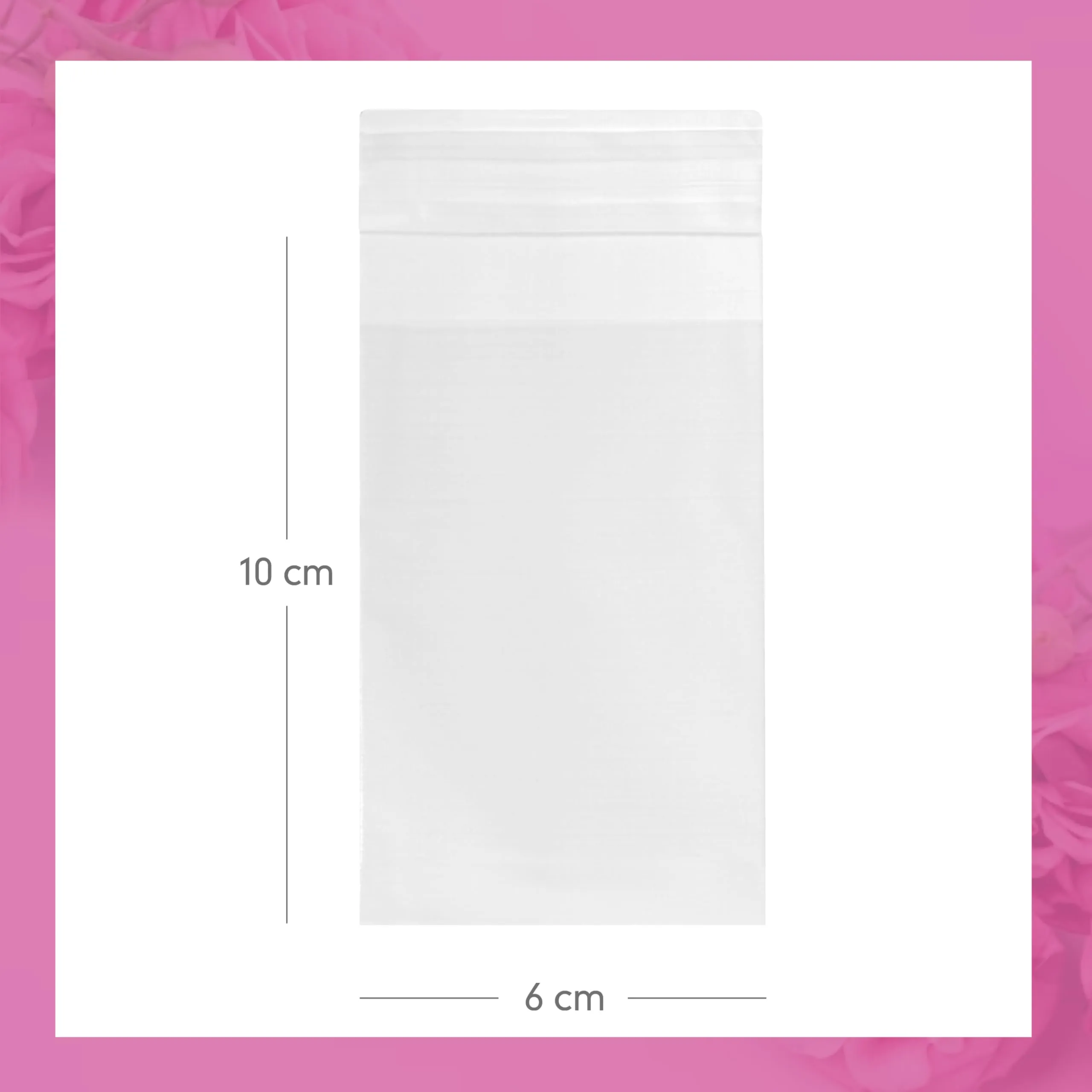 DecoraParty 100 Bustine Trasparenti in Cellophane con Chiusura Adesiva per Confetti e Alimentari, 6 x 10 cm - immagine 2